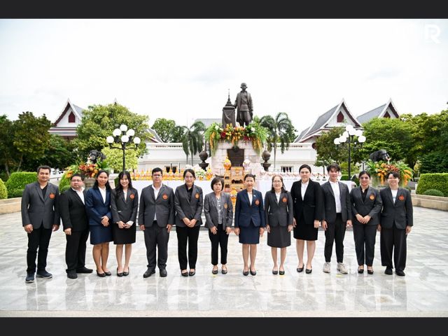 พิธีวางพานพุ่มถวายราชสักการะพระบรมราชานุสาวรีย์พระบาทสมเด็จพระจอมเกล้าเจ้าอยู่หัว พระสยามเทวมหามกุฏวิทยมหาราช เนื่องในวันคล้ายวันสถาปนาสถาบัน ครบรอบ 66 ปี